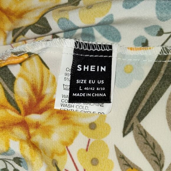 SHEIN FLORAL TANK TOP SIZE L - Picture 4 of 7